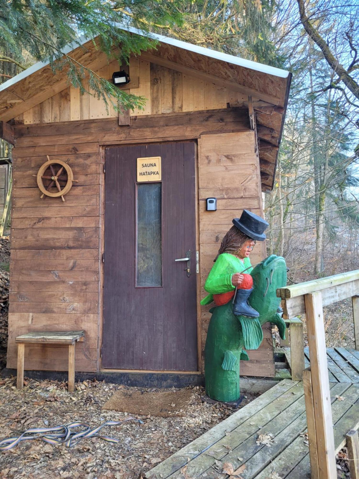 Srub na svahu sjezdovky v Radvanicích Radvanice  Exteriér fotografie
